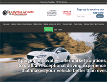Tablet Screenshot of columbuscaraudio.com